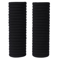 【Ready stock】韩版黑色无缝头绳扎头发无痕发圈高弹力橡皮筋耐用马尾简约皮套女Korean Style Black Seamless Hair Rope LUO2m0lN7d1015