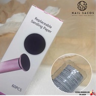Combo of 60 heel sanding pads, convenient replacement sanding pads for heel sanders - Nail Sacos