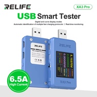 RELIFE XA3 Pro USB Smart Tester Supports PD/QC2.0/QC3.0 Fast Charging 6.5A High Current Tester Mobil