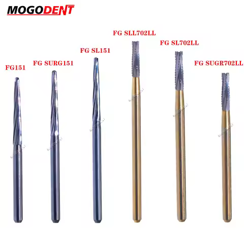 Dental Burs FG 1.6mm Endodontic Carbide Burs Drill Surgical Bone Cutters Bur Bit Trimming Finishing 