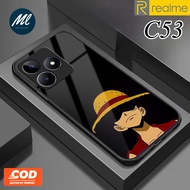 Latest Realme C53 NFC Glass Softcase [SK52] - Realme C53 glass softcase - Realme C53 Glitter Glass S