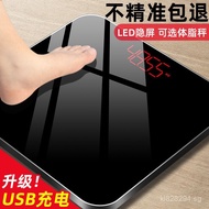 Women's Body Scale Home Body Fat Scale Smart Weight Scale Rechargeable Electronic Scale Small Accura