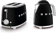 SMEG 2-Slice Toaster &amp; 1.7-Liter Kettle in Black