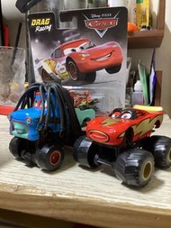 Pixar Cars 閃電麥坤 哨牙嘜 摔角板