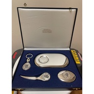 [Sell] Michelin 4-Piece Office Set Including Paper Knife Paperweight Business Card Case Keychain If 