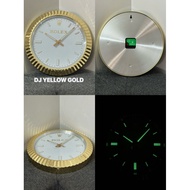 Rolex Wall Clock Datejust Yellow Gold
