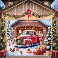 7 x 8 Ft Christmas Garage Door Cover Banner Decorations