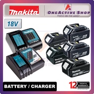 MAKITA 18V Battery & Charger 1.5AH /2.0AH /4.0AH Battery - Original with 1 Year Warranty ( MAKITA BA