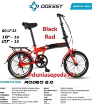 Odessy Rodeo 16 20 Inch Sepeda Lipat Folding Single Speed Anak Dewasa