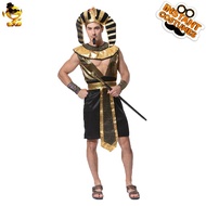 Halloween Adult Big Men Style Egyptian Pharaoh Party Clothes Masquerade Stage Performance Costume co