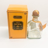 Patron anejo tequila empty bottle