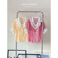 AVIVA STUDIO Plaid Shirt (Available In Red No More Than 38 Beautiful To Wear) New Bought But Can't W