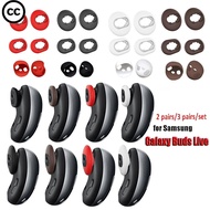 CC 3Pairs/set Silicone Earbud Case Cover Tips Replacement Earplug For Samsung Galaxy Buds Live Heads