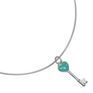 二手 Tiffany & Co. 心形鑰匙項鍊/頸鍊，純銀，約 6.7 克，女士款。