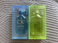CK One Summer 限量版香水套裝2支（藍+綠）