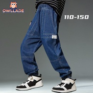 OWLLADE Beggy Baggy Jeans for 12 Years Old Kids Teens Denim Pants for Jeans Boy 63109 in Blue C03 4T
