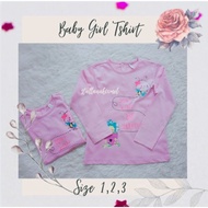 Baju tshirt Slave girl tshirt baju raya Slave baby girl size 1y - 3y premium Quality cotton