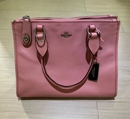 COACH pink Crosby leather bag