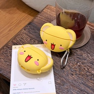 3D Cute Cartoon Open-Mouth Kero-chan AirPods Case for AirPods 1/2/3/4 & AirPods Pro 1/2 Soft Silicon