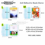 Sampul buku pvc Stikerdiamond Self adhesive book cover pelindung buku sekolah Lks tebal