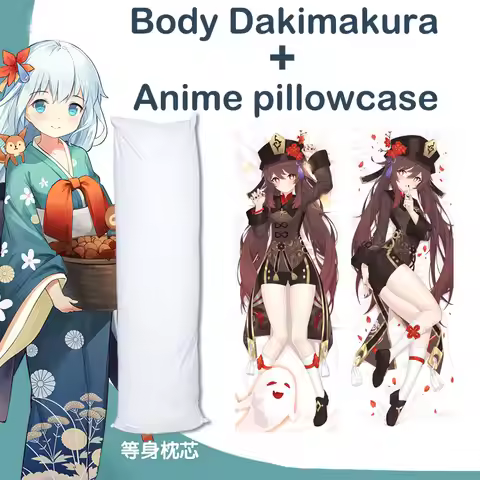 150X50cm Dakimakura Body Pillow Hugs Inner Full Pillow Insert Anime Genshin Impact Hu Tao Pillowcase