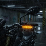 rten  8mm Motorcycle LED Mini Turn Signal Amber Blinker Strong Light Universal Mount for Road and Tr