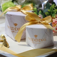 10 Pieces or 50 Pieces 8.5 x 8.5 x 6cm or 10 x 10 x 8cm Door Gift (Not Include Ribbon), Wedding Box, Wedding Gift Packaging Box