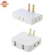 Dream Foldable Extension Plug Wall Outlet Extender Rotatable usb Socket Converter