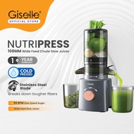 【Giselle Nutripress Cold Press Slow Juicer】Big Mouth Juicer | High Power & Nutrition Retention | KEA