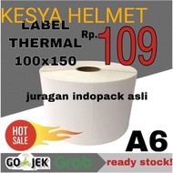 Thermal STICKER LABEL 100X150 BARCODE 100X150 A6 Size