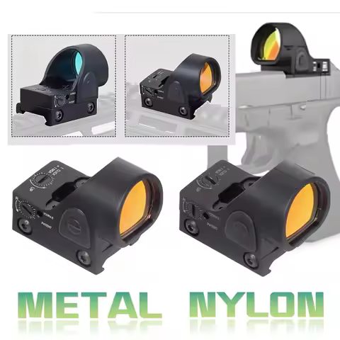 Tactical Red Dot Sight Scope Metal Nylon Material fit for G17 G19 9x19mm Riflescopes Pistol 20mm Pra