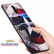 Softcase Glass Kaca Oppo A5 2020, A9 2020 - Casing Hp Oppo A5 2020, A9