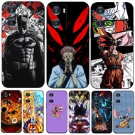 For OPPO A57 4G 5G A57S A57E Phone Cover Soft Silicone Black Tpu Case Guitar Stitch super hero Batma