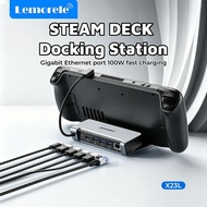 Lemorele Steam Deck Dock Rog Ally Docking Station Stand Nintendo Switch Dock Hdmi 4K 60HZ 100W