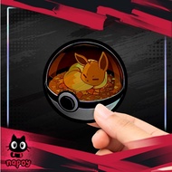 Pokemon Eevee Sleep Poke Ball Anime Hologram Sticker