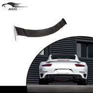 Dry Carbon Fiber Rear Trunk Wing Spoiler for Porsche 911 991 Turbo S 2-Door 2014-2016