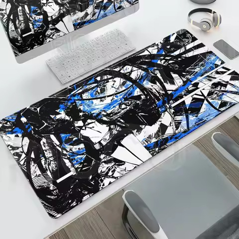 Anime Cool Girl Black Rock Shooter Mouse Pad Large PC Mouse Pad Rubber Gaming Desk Mat For Keyboard 