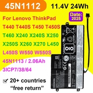 11.4V 24Wh 45N1112 45N1113 Laptop Battery For Lenovo ThinkPad T440 T440S T450 T450S T460 T460P X230S