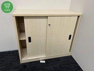 矮身趟門櫃 收納矮櫃 儲物櫃 資料櫃 文件櫃 木質 全新/二手 品牌企業辦公專用 雜物文具檔案整理櫃 節省空間辦公室儲物櫃 二手辦公收納神器 櫸木色 胡桃木色 紅木色 灰色 白色 【立方傢俬】專營買賣