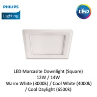 Philips Marcasite LED Downlight 59527 - 12W or 59528 - 14W Square