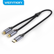 【COD】Vention USB C RCA Audio Cable Type-C to 2 RCA Cable 2rca Jack Type C RCA Cable for iPhone Sumsu