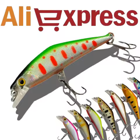1PCS Sinking Minnow Fishing Lure 50mm Smith D-contact 50 Wobbler Artificial High-Quality Bait For Pe