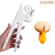 CLEOES Egg Shell Cracker, Plastic White Egg Separator, Convenient Egg Breaker For Breaking Egg