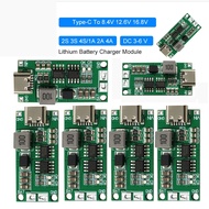 2S/3S/4S 1/2/4A Mini Lithium Battery Charger Module Type-C To 8.4V 12.6V 16.8V Multi-Cell Li-Ion Charger Step-Up Boost Module