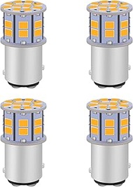 1157 LED Bulb Amber Yellow, Super Bright 2357 BAY15D 7528 2057 LED Bulbs for Turn Signal Blinker Par