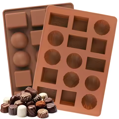Valentine's Day Silicone Candy Mold 1pc Chocolate Mold Cubic Cube Design for Making Candies Mousse C