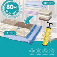 6 Packs Space Saver Bags Compression Storage Bags For Comforters And Blankets, Vacuum Sealer Bags Fo