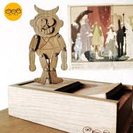 Funny funny toys can dance little wooden people, can move decompression toys Wooden fun performance 