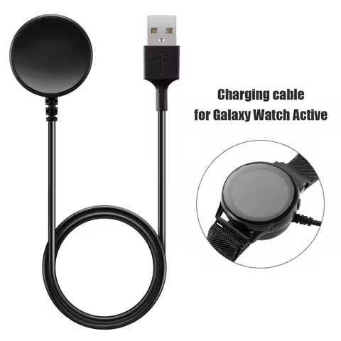 100CM USB Charger Cable for Samsung Galaxy Watch 7/Watch FE/ Watch6/6classic/Galaxy Watch Active R50