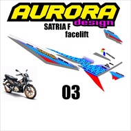 COD Sticker Striping Lis Variasi Satria F/Fu 150 FACELIFE Desain Thailook Mothai TMS AOR-03 PERTAMIN